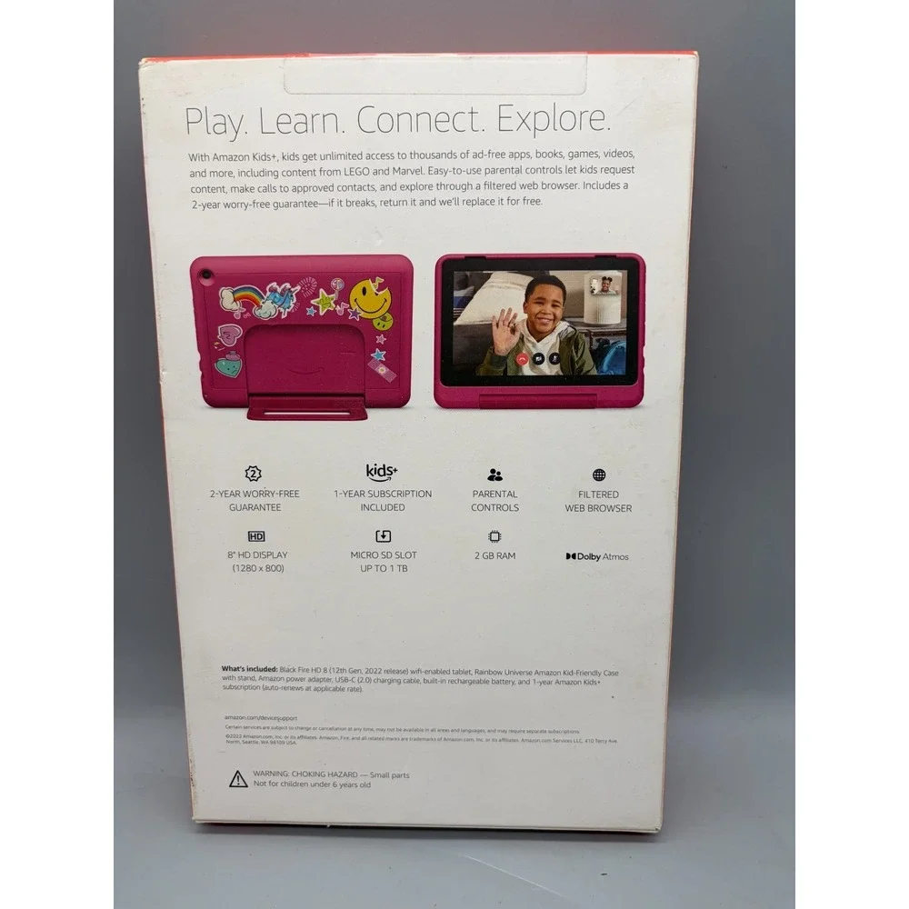 Amazon Fire HD 8 (12th Gen) Kids Pro 32GB Wi-Fi - Rainbow Universe - Sealed